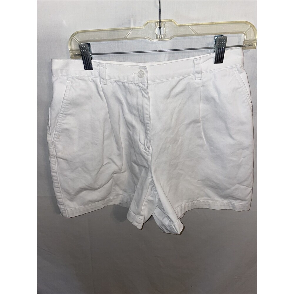 Lauren Ralph Lauren Casual Shorts Women’s Size 10 White Zip Fly 100% Cotton